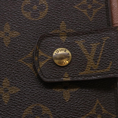 LOUIS VUITTON Monogram Agenda GM Day Planner Cover R20006 LV Auth 47603