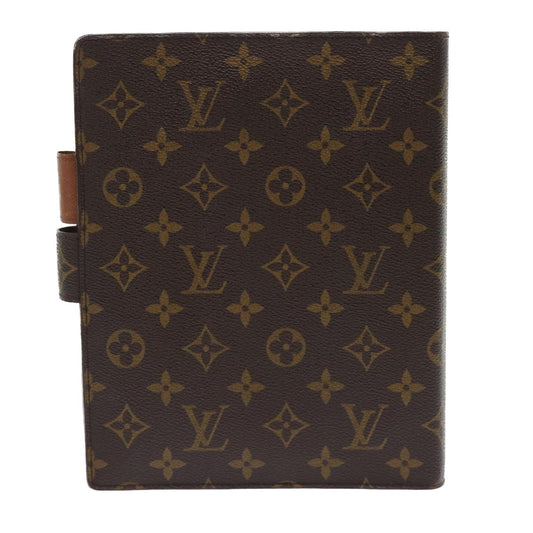 LOUIS VUITTON Monogram Agenda GM Day Planner Cover R20006 LV Auth 47603