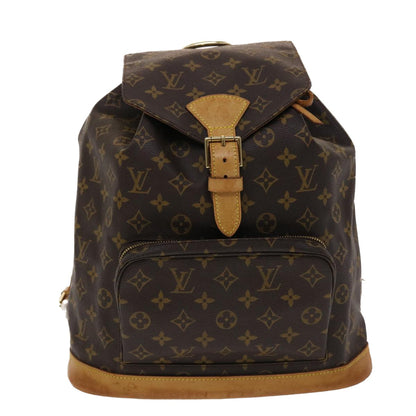 LOUIS VUITTON Monogram Montsouris GM Backpack M51135 LV Auth 47732