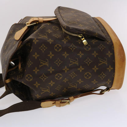 LOUIS VUITTON Monogram Montsouris GM Backpack M51135 LV Auth 47732