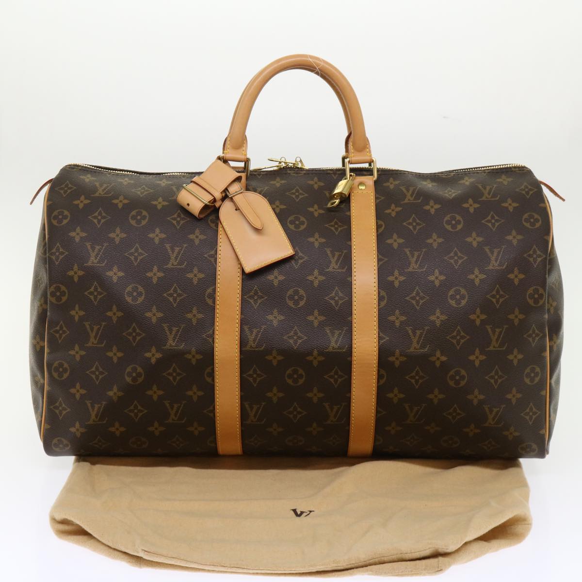 LOUIS VUITTON Monogram Keepall 45 Boston Bag M41428 LV Auth 47737