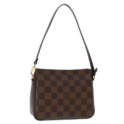 LOUIS VUITTON Damier Ebene Trousse Makeup Pouch N51982 LV Auth 47761