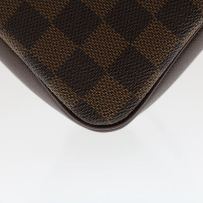 LOUIS VUITTON Damier Ebene Trousse Makeup Pouch N51982 LV Auth 47761