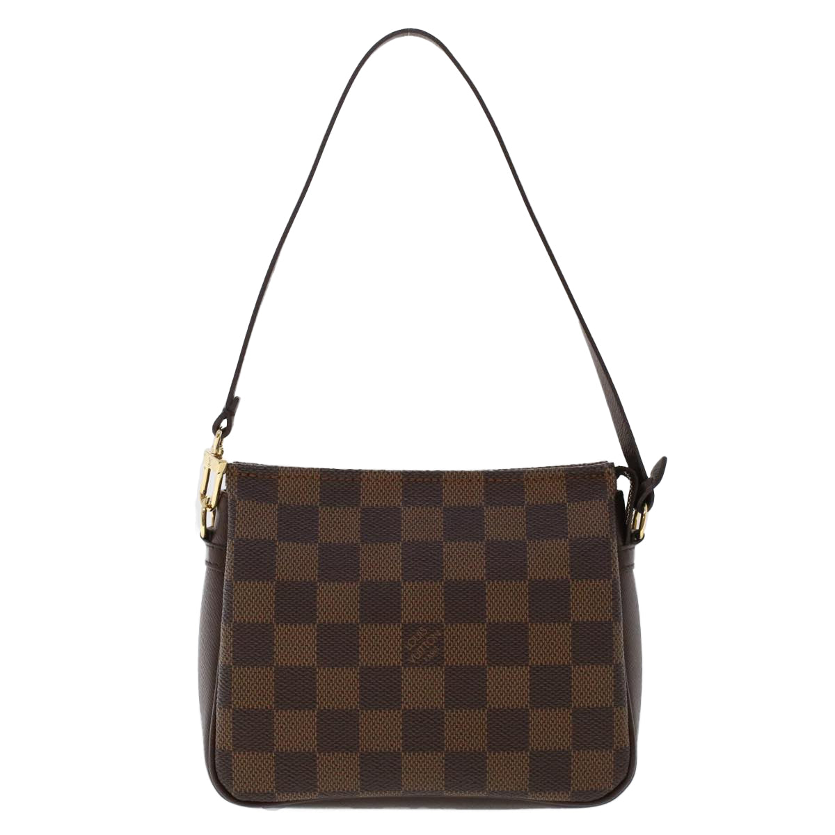 LOUIS VUITTON Damier Ebene Trousse Makeup Pouch N51982 LV Auth 47761