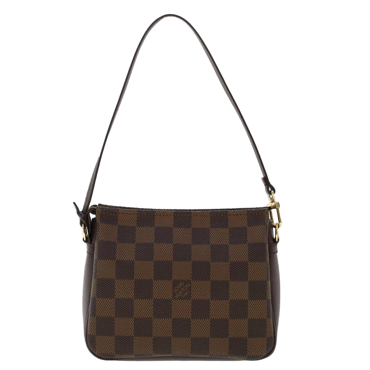 LOUIS VUITTON Damier Ebene Trousse Makeup Pouch N51982 LV Auth 47761