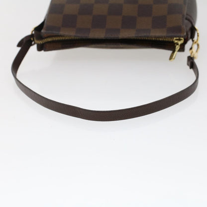 LOUIS VUITTON Damier Ebene Trousse Makeup Pouch N51982 LV Auth 47761