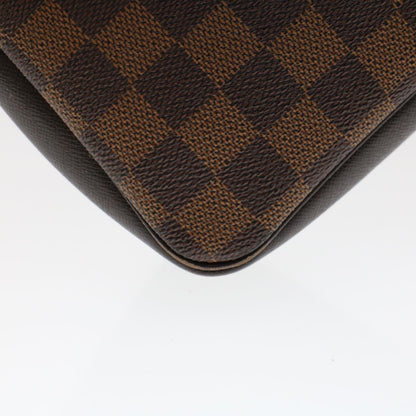 LOUIS VUITTON Damier Ebene Trousse makeup Pouch N51982 LV Auth 47762