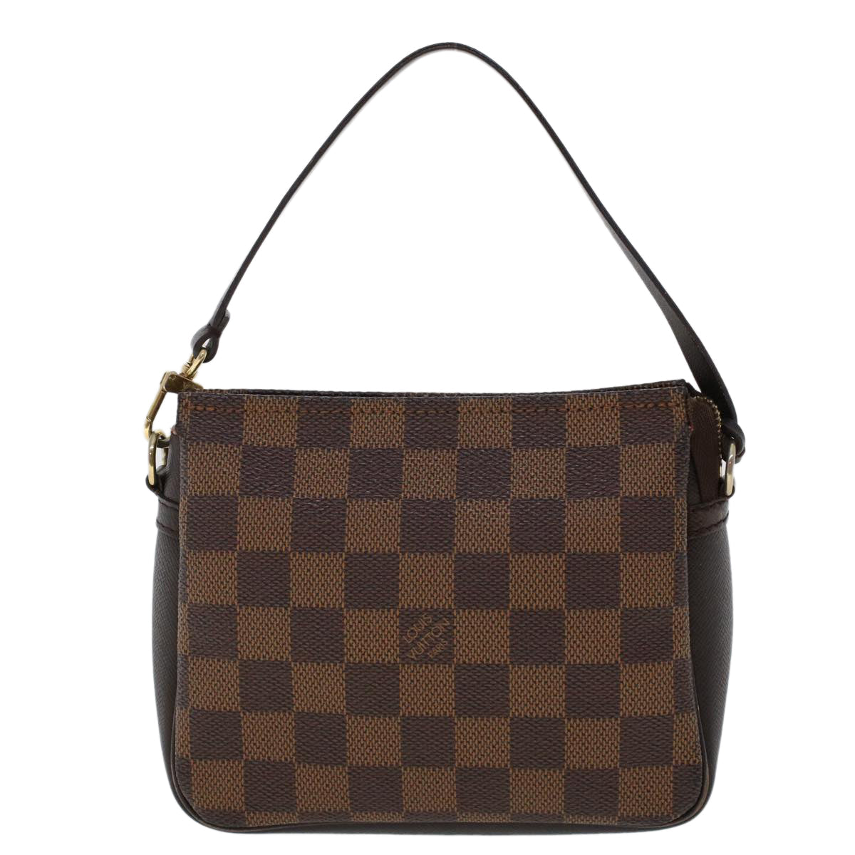 LOUIS VUITTON Damier Ebene Trousse makeup Pouch N51982 LV Auth 47762