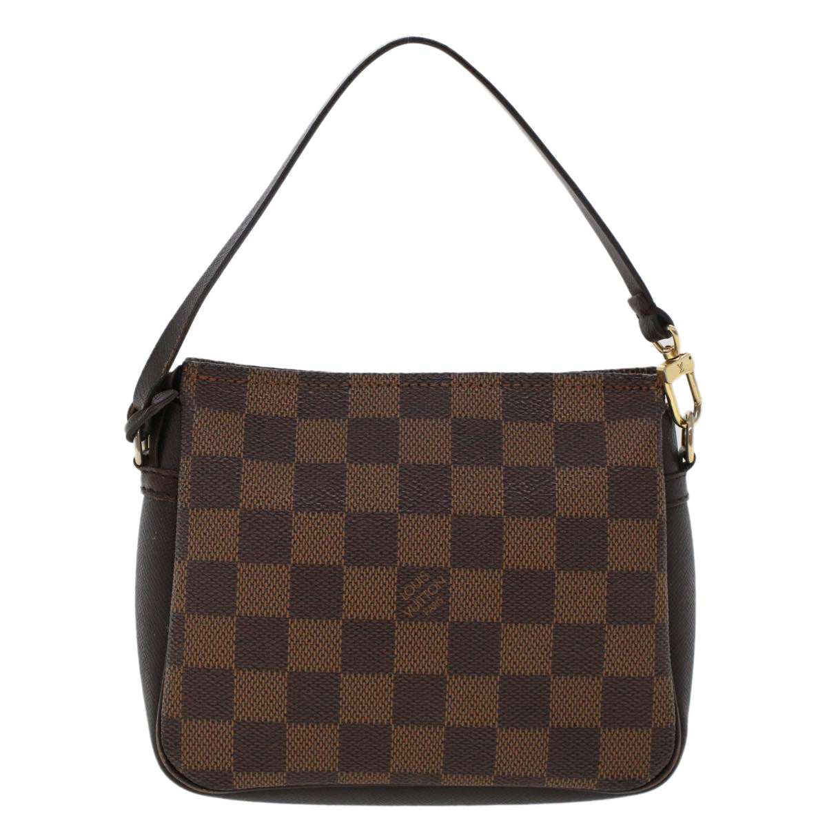 LOUIS VUITTON Damier Ebene Trousse makeup Pouch N51982 LV Auth 47762