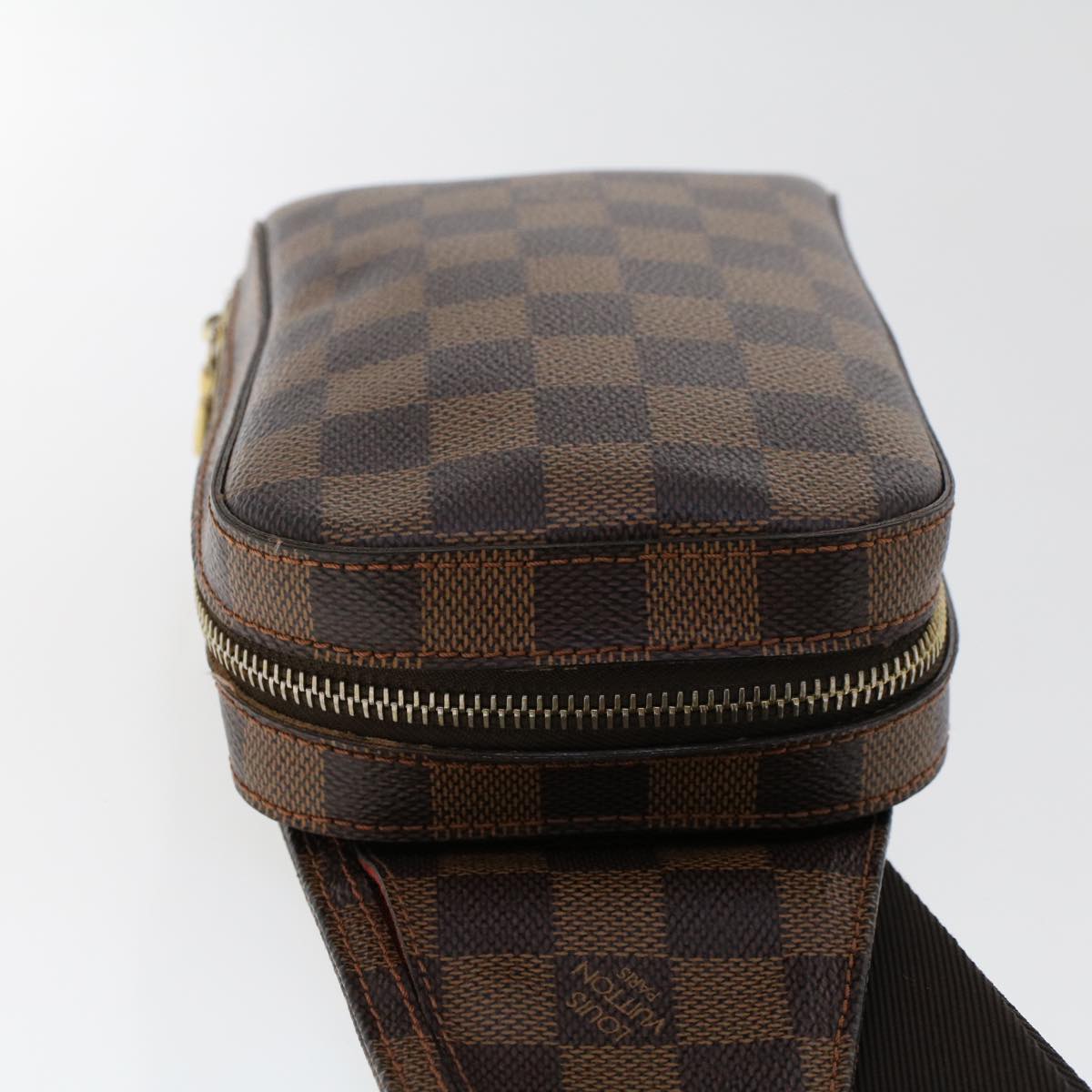 LOUIS VUITTON Damier Ebene Geronimos Shoulder Bag N51994 LV Auth 47763