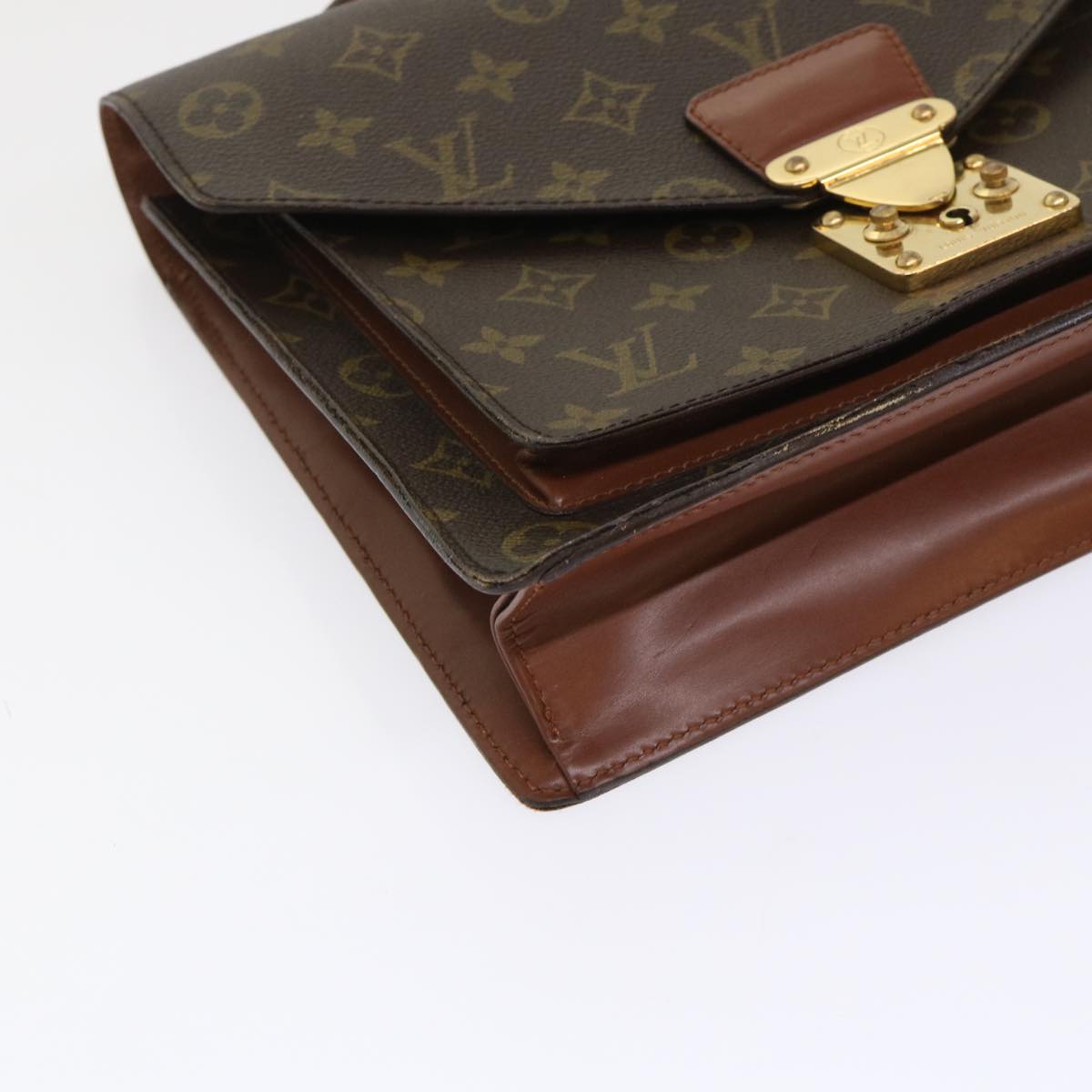 LOUIS VUITTON Monogram Monceau 28 Hand Bag 2way M51185 LV Auth 47818