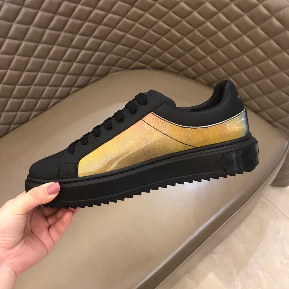 The Bags Vibe - Louis Vuitton Time Out Black Yellow Sneaker