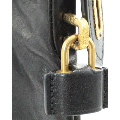 LOUIS VUITTON Black Leather Lockit Tote - Golden Chain Autumn/Winter 2013