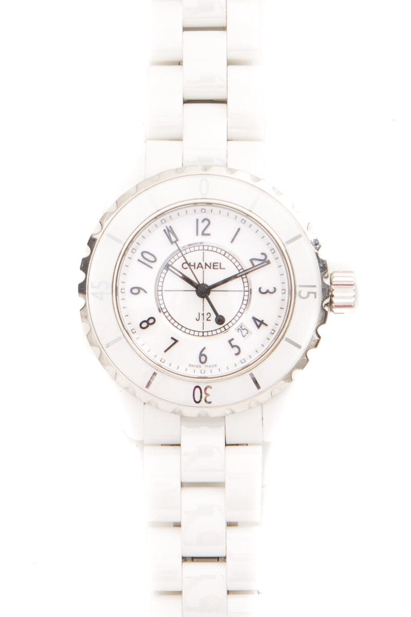 Chanel White J12 Watch