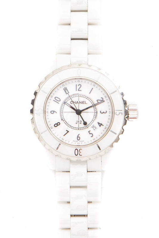 Chanel White J12 Watch