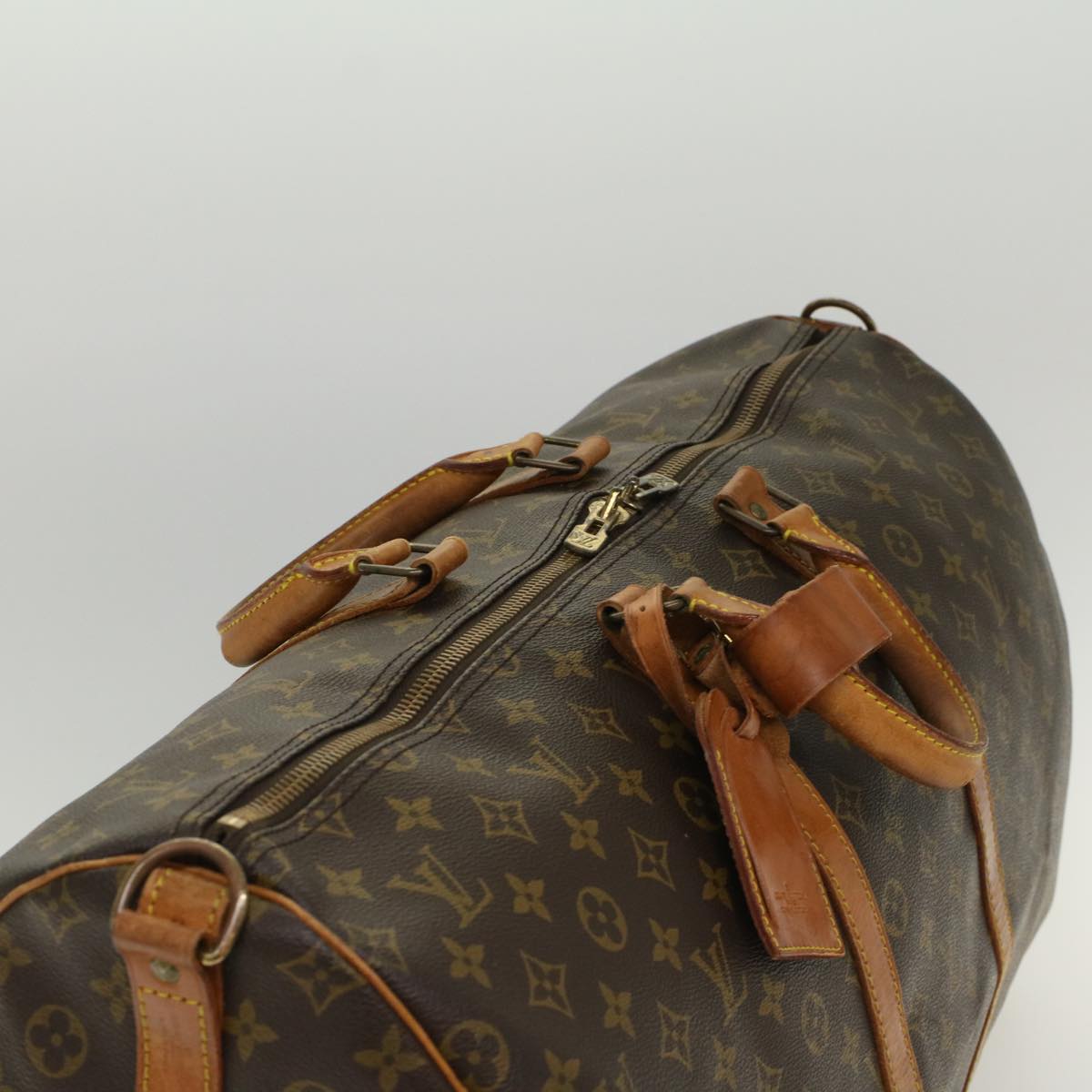 LOUIS VUITTON Monogram Keepall Bandouliere 55 Boston Bag M41414 LV Auth 48730