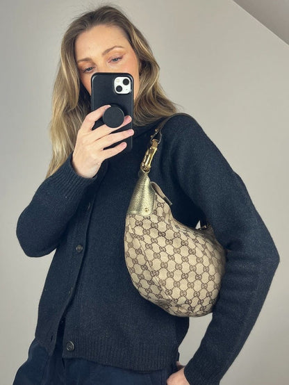 Vintage Gucci Bamboo Hobo Bag