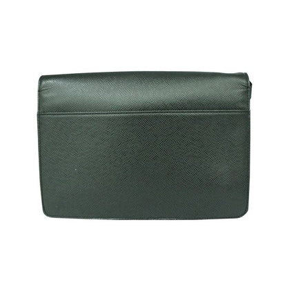 LOUIS VUITTON Black Selenga Taiga Pochette