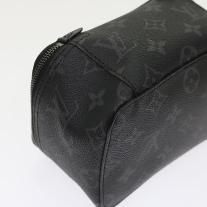 LOUIS VUITTON Monogram Eclipse Cube de Langemont PM Pouch M44697 LV Auth 49197