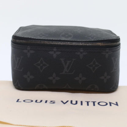 LOUIS VUITTON Monogram Eclipse Cube de Langemont PM Pouch M44697 LV Auth 49197