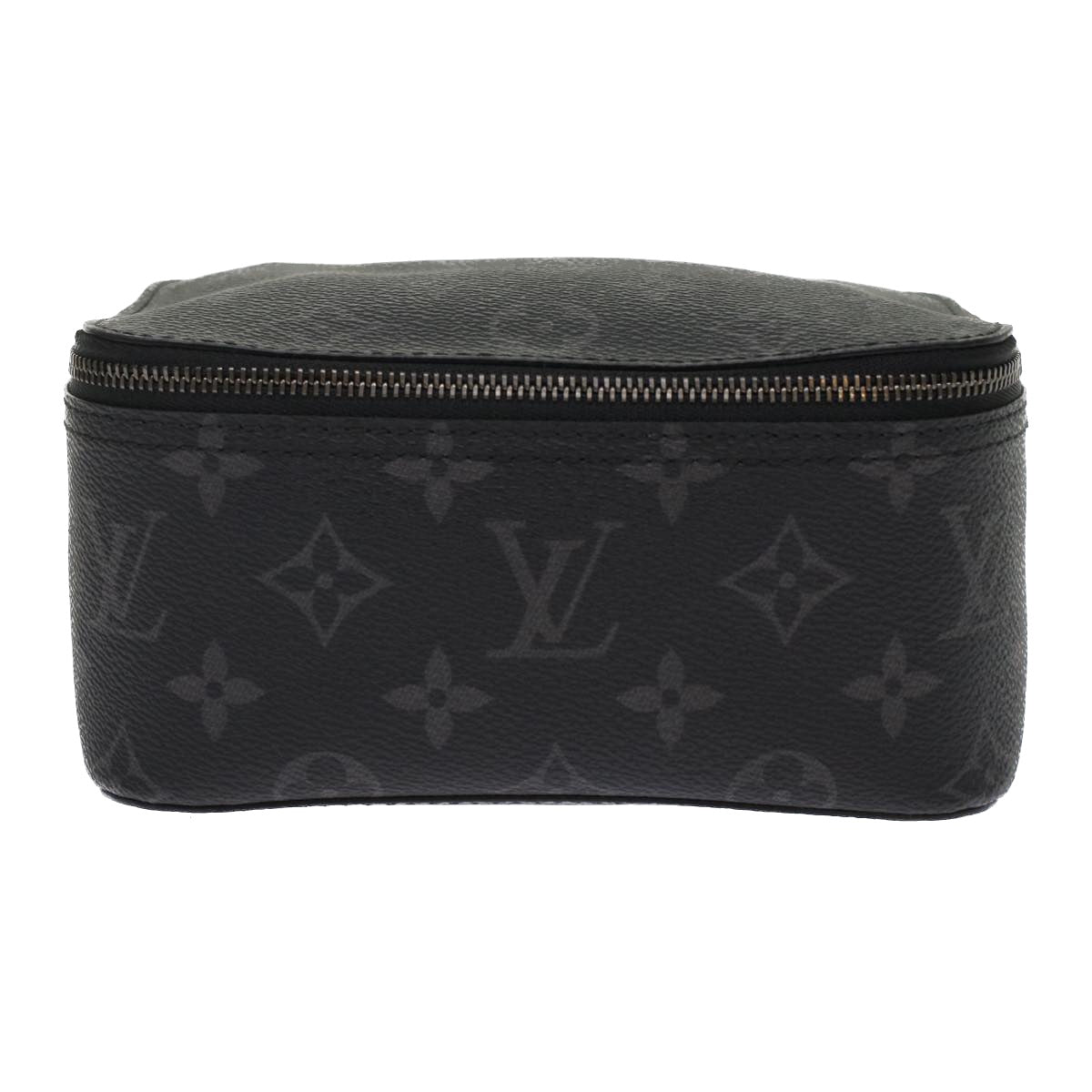 LOUIS VUITTON Monogram Eclipse Cube de Langemont PM Pouch M44697 LV Auth 49197