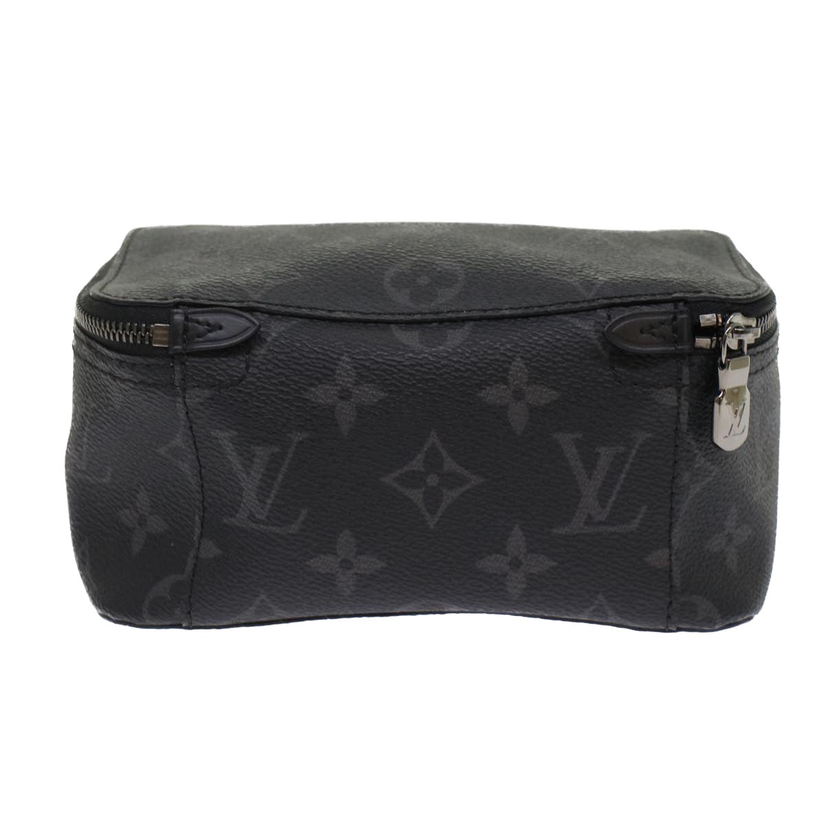 LOUIS VUITTON Monogram Eclipse Cube de Langemont PM Pouch M44697 LV Auth 49197