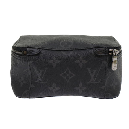 LOUIS VUITTON Monogram Eclipse Cube de Langemont PM Pouch M44697 LV Auth 49197