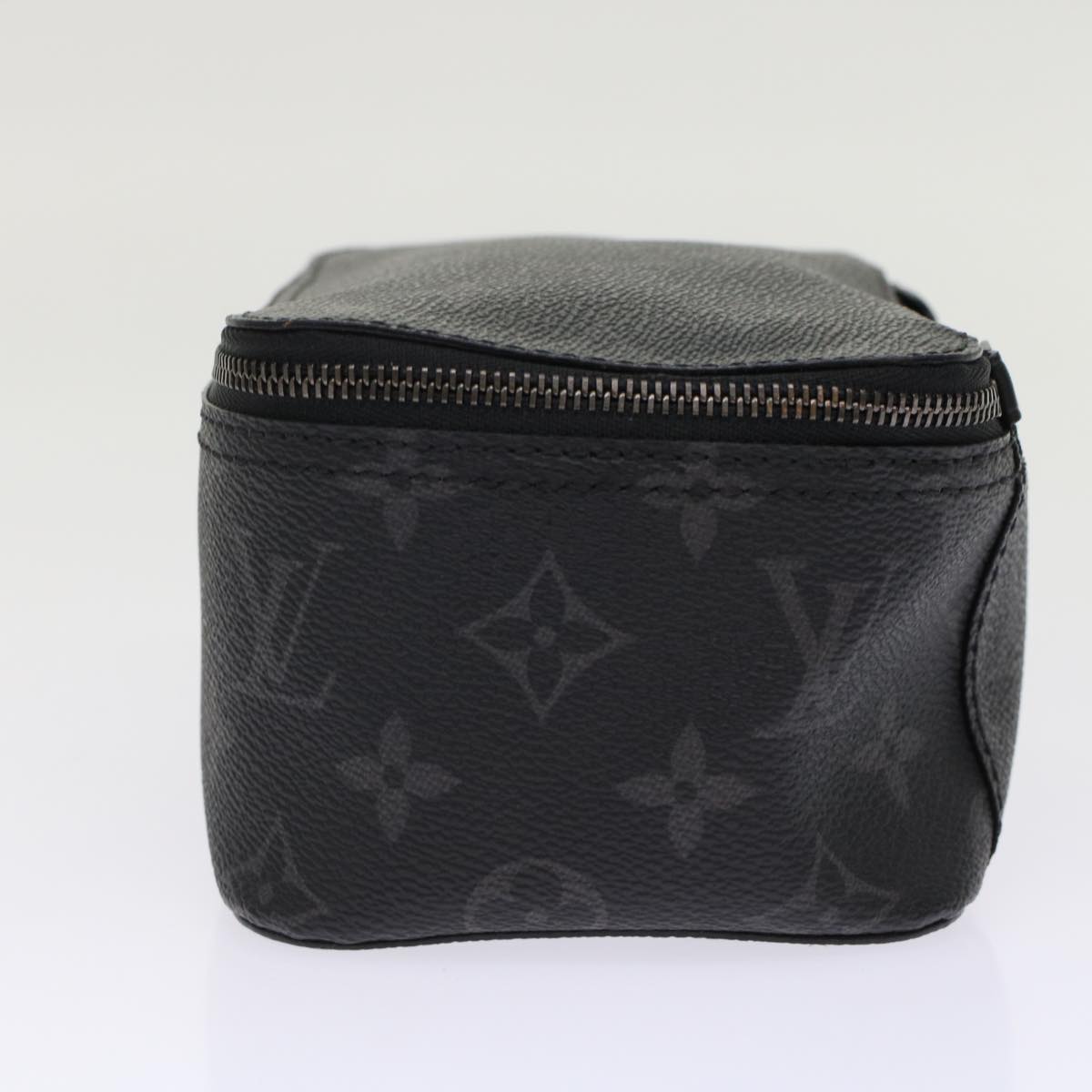 LOUIS VUITTON Monogram Eclipse Cube de Langemont PM Pouch M44697 LV Auth 49197