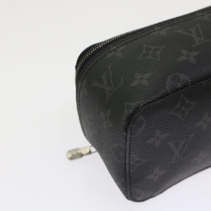 LOUIS VUITTON Monogram Eclipse Cube de Langemont PM Pouch M44697 LV Auth 49197