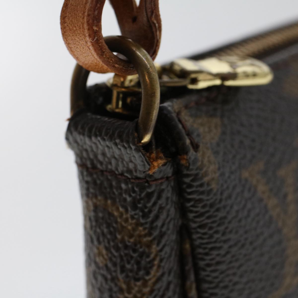 LOUIS VUITTON Monogram Pochette Accessoires Pouch M51980 LV Auth 49206