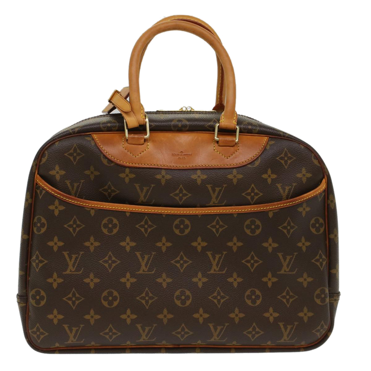 LOUIS VUITTON Monogram Deauville Hand Bag M47270 LV Auth 49223