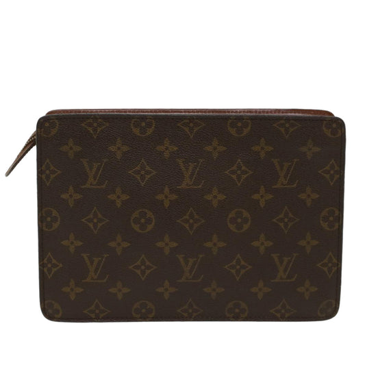 LOUIS VUITTON Monogram Pochette Homme Clutch Bag M51795 LV Auth 49338