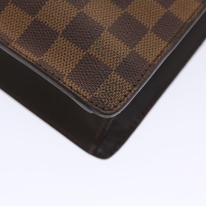 LOUIS VUITTON Damier Ebene Monceau 28 Hand Bag SPO 2way N48088 LV Auth 49347