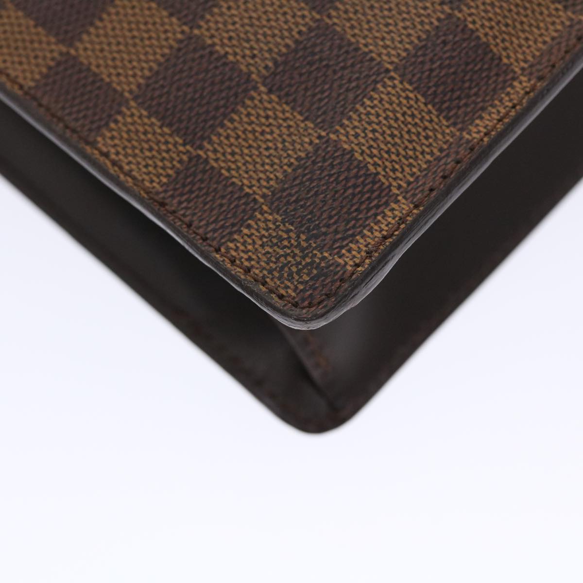 LOUIS VUITTON Damier Ebene Monceau 28 Hand Bag SPO 2way N48088 LV Auth 49347