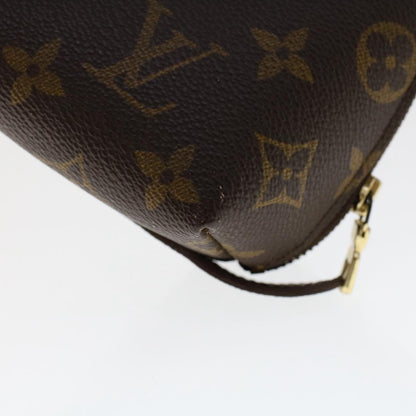 LOUIS VUITTON Monogram Trousse Demi Ronde Cosmetic Pouch M47520 LV Auth 49355