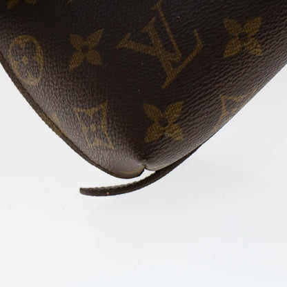 LOUIS VUITTON Monogram Trousse Demi Ronde Cosmetic Pouch M47520 LV Auth 49355