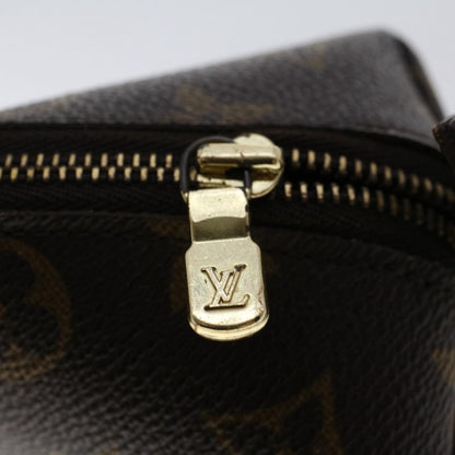 LOUIS VUITTON Monogram Trousse Demi Ronde Cosmetic Pouch M47520 LV Auth 49355