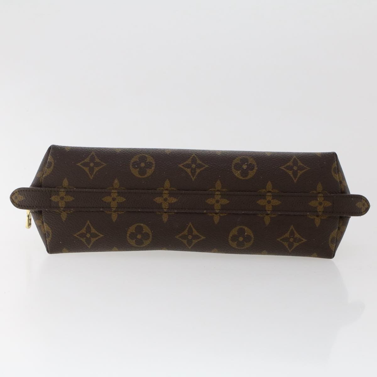 LOUIS VUITTON Monogram Trousse Demi Ronde Cosmetic Pouch M47520 LV Auth 49355