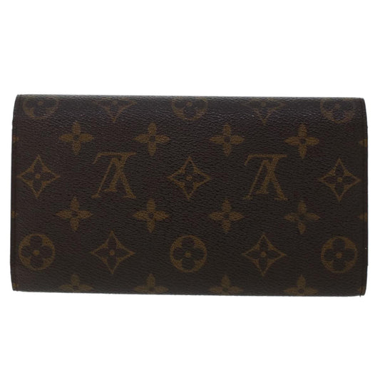 LOUIS VUITTON Monogram Portefeuille International Long Wallet M61217 Auth 49376