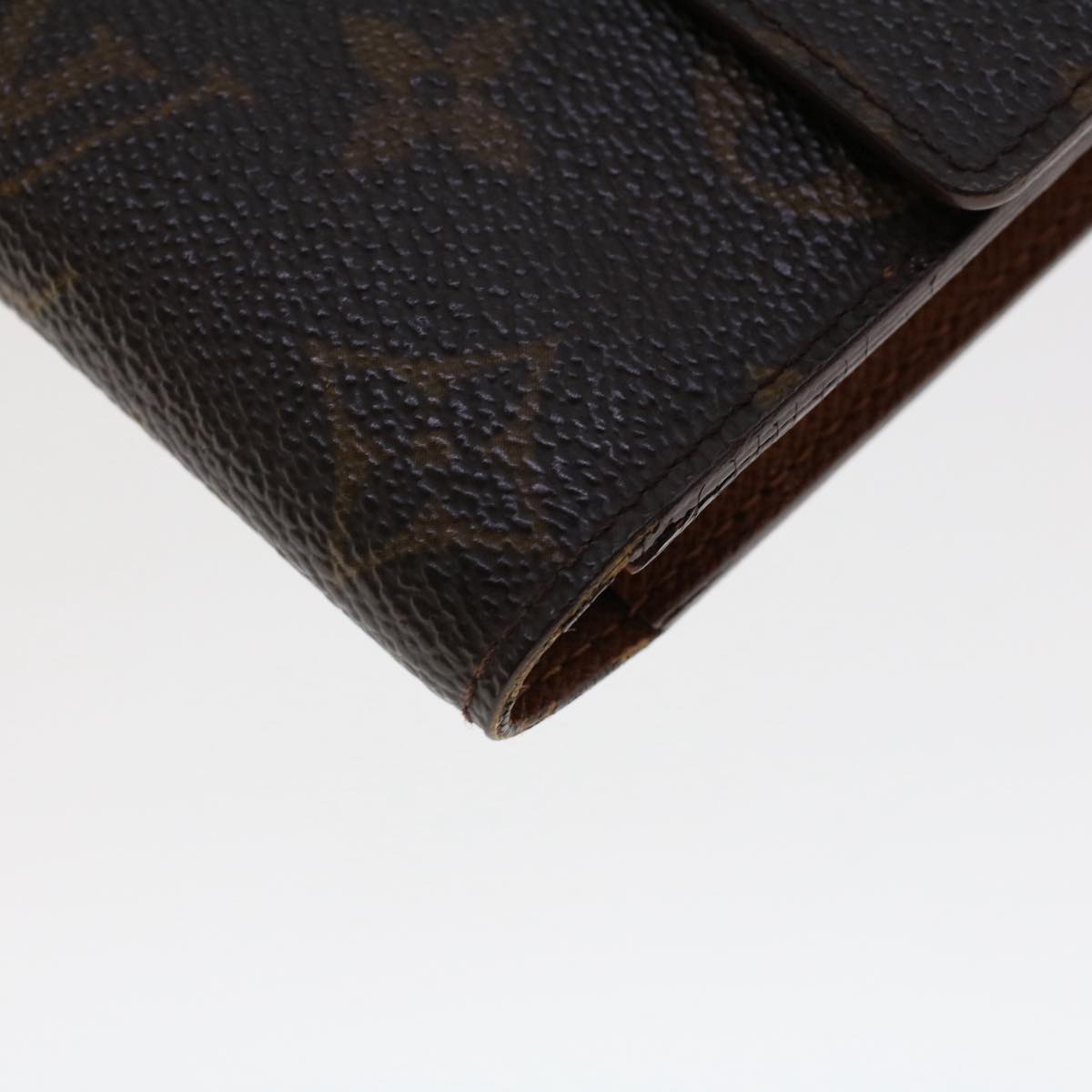 LOUIS VUITTON Monogram Portefeuille International Long Wallet M61217 Auth 49376