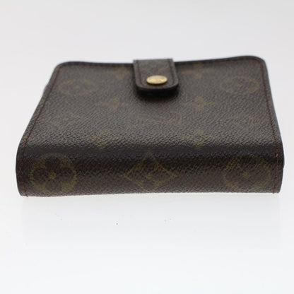 LOUIS VUITTON Monogram Compact Zip Wallet M61667 LV Auth 49377