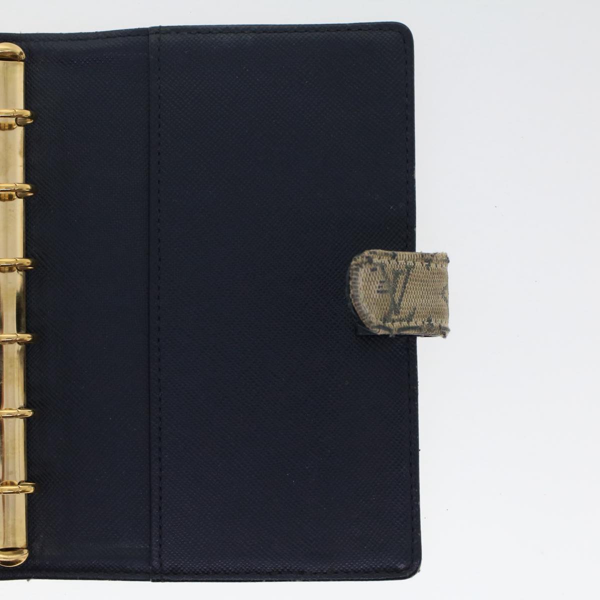 LOUIS VUITTON Monogram Mini Agenda PM Day Planner Cover Blue R20910 Auth 49378