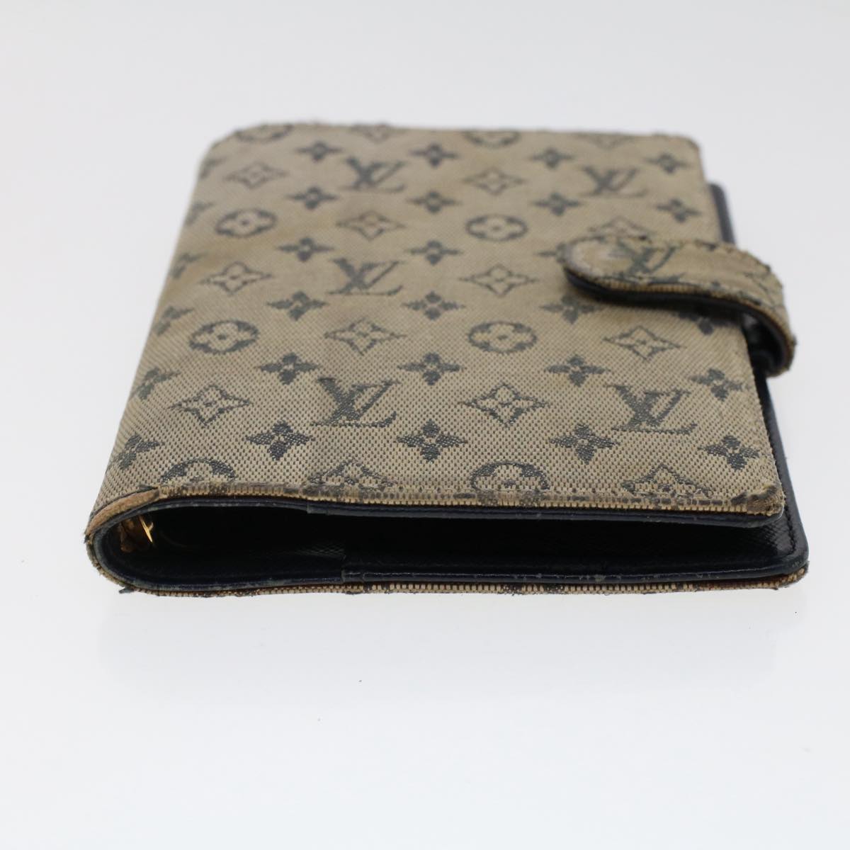 LOUIS VUITTON Monogram Mini Agenda PM Day Planner Cover Blue R20910 Auth 49378