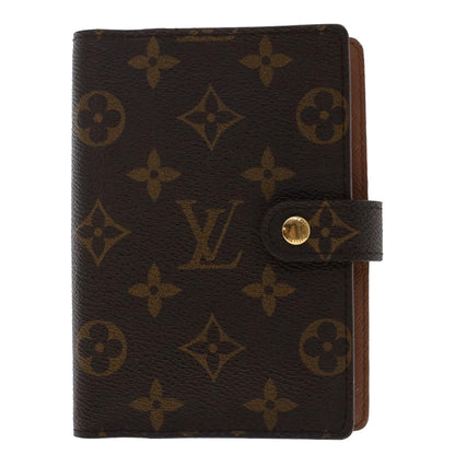 LOUIS VUITTON Monogram Agenda PM Day Planner Cover R20005 LV Auth 49388