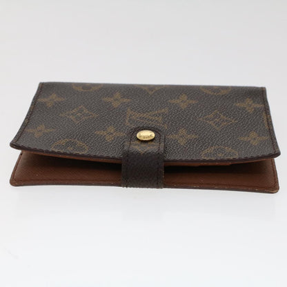 LOUIS VUITTON Monogram Agenda PM Day Planner Cover R20005 LV Auth 49388