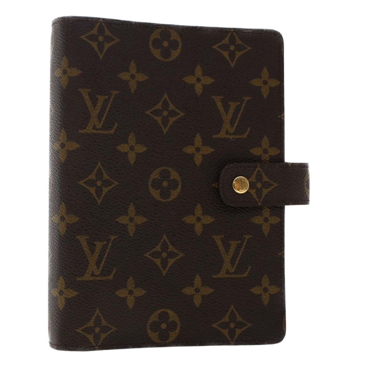 LOUIS VUITTON Monogram Agenda MM Day Planner Cover R20105 LV Auth 49390