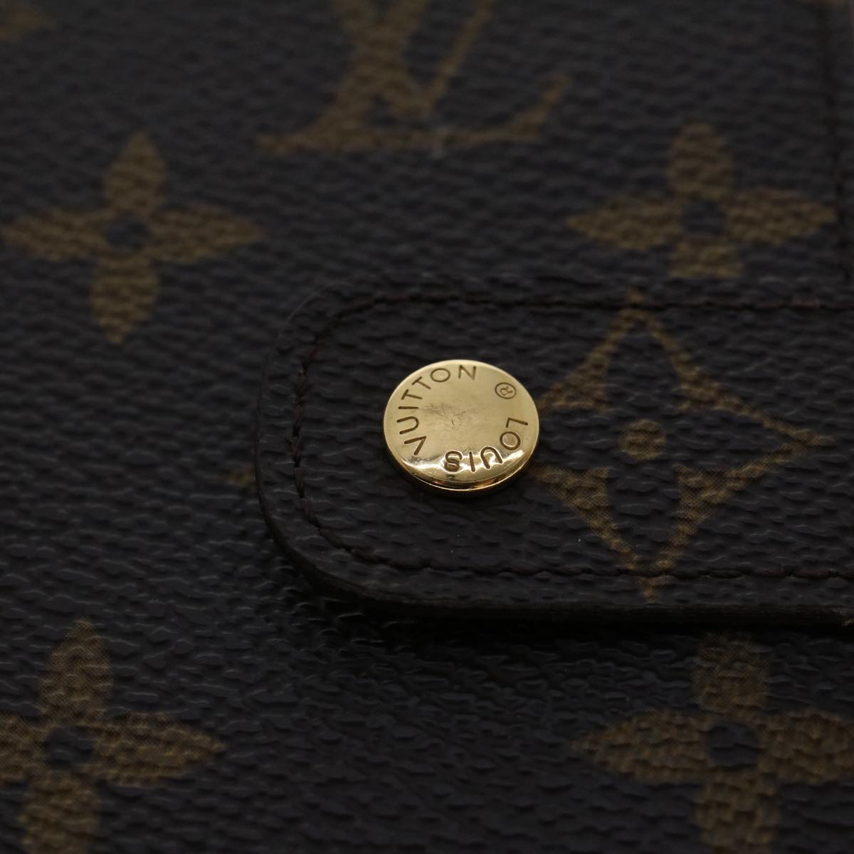 LOUIS VUITTON Monogram Agenda MM Day Planner Cover R20105 LV Auth 49390