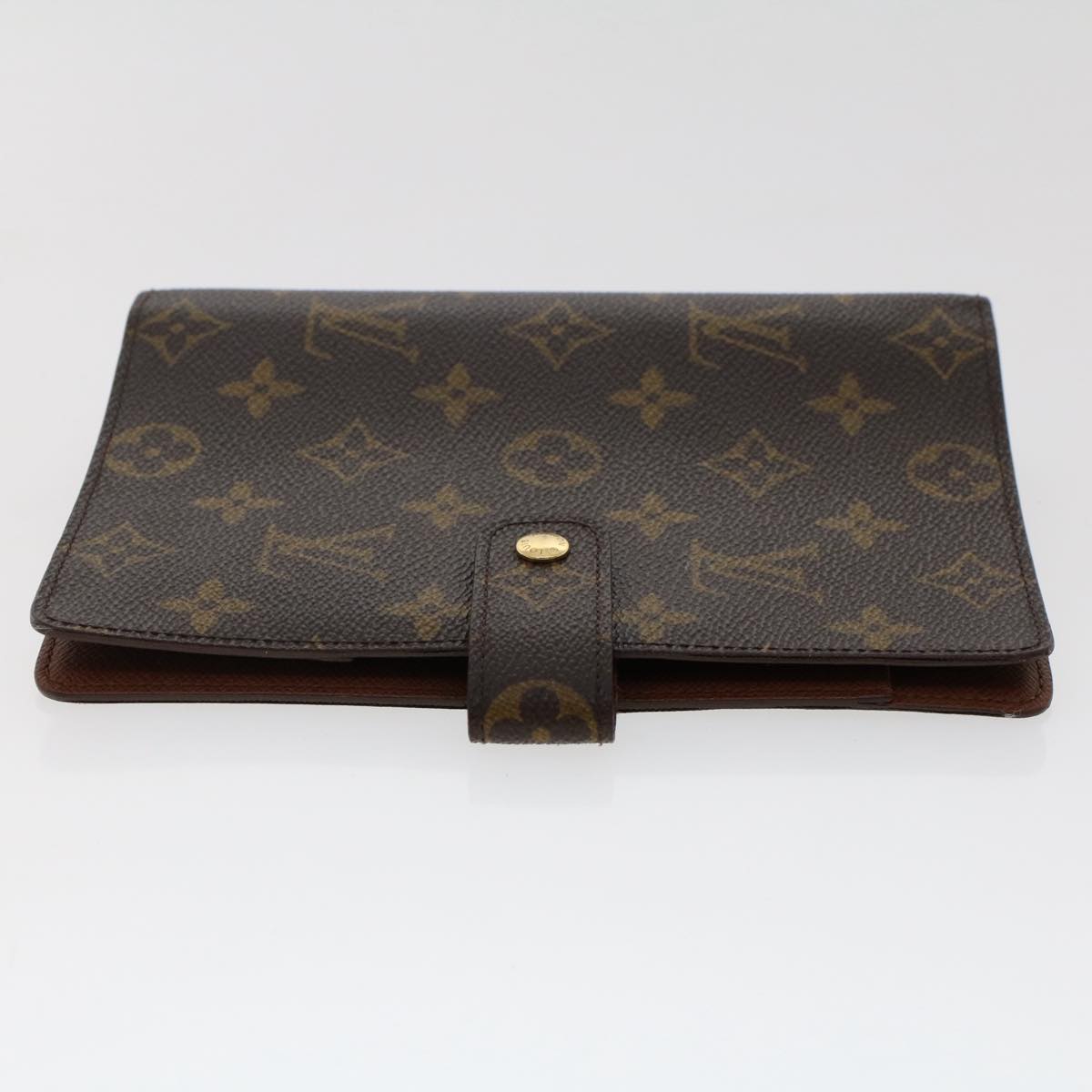 LOUIS VUITTON Monogram Agenda MM Day Planner Cover R20105 LV Auth 49390