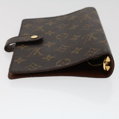 LOUIS VUITTON Monogram Agenda MM Day Planner Cover R20105 LV Auth 49390