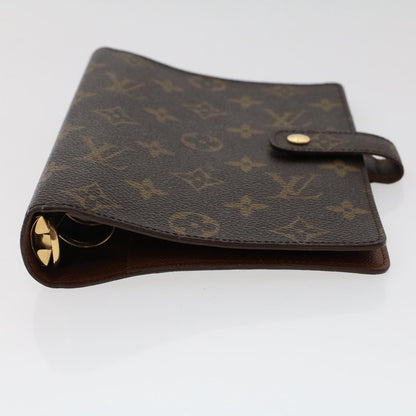 LOUIS VUITTON Monogram Agenda MM Day Planner Cover R20105 LV Auth 49390